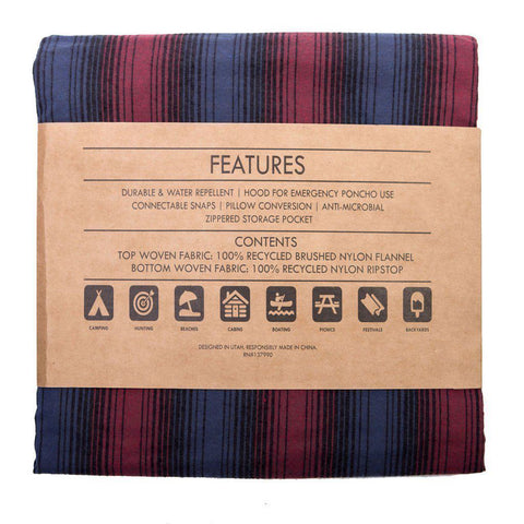 Coalatree Red Stripe V2 Kachula Adventure Blanket - The Offroader