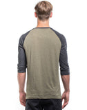 Standard Henley Olive Night/Phantom 3/4 Sleeve - Men's - The Offroader